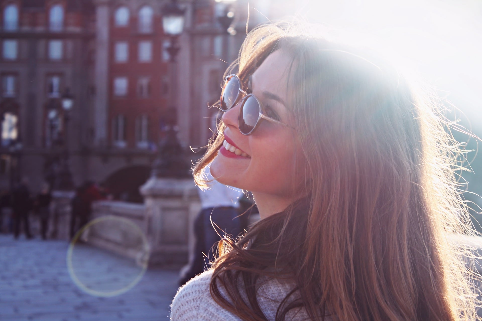 girl with a positive smile