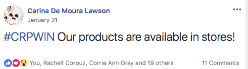 carina products in stores