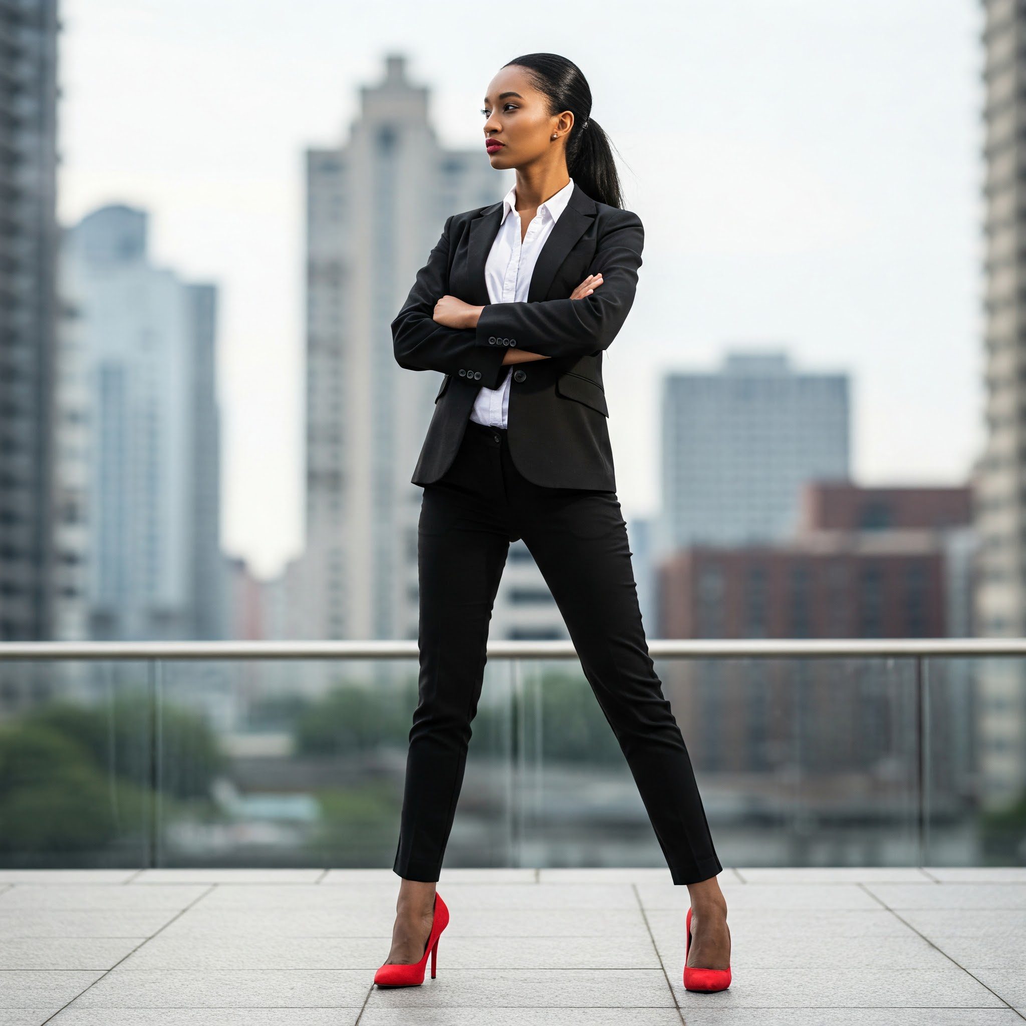 strong woman overcoming self-doubt